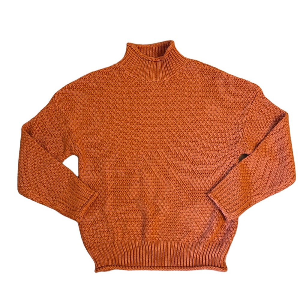 ZESICA LongSleeve Turtleneck Casual Loose Chunky Knitted Pullover Sweater Small